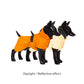 PAiKKA ORANGE | Vollreflektierender Regenmantel für Hunde | Recovery Raincoat for Dogs [glow in the dark]