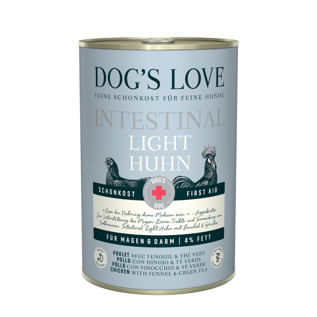 DOG'S LOVE | DOG'S DOC iNTESTiNAL LiGHT SCHONKOST HUHN HUNDE NASSFUTTER